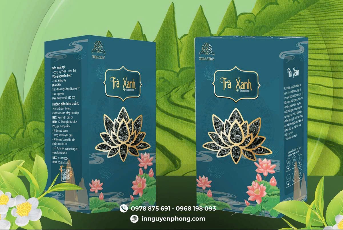 Hộp Giấy Đựng Chè - Tinh Tế Trong Từng Đường Nét Thiết Kế